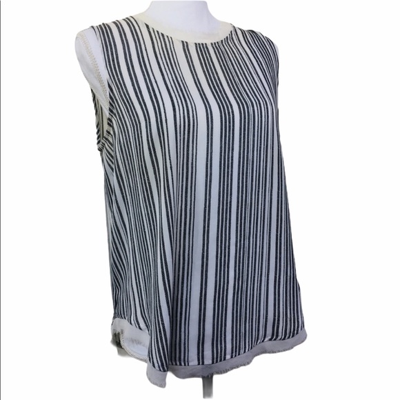 Who What Wear Sleeveless Striped Top M - Picture 1 of 8